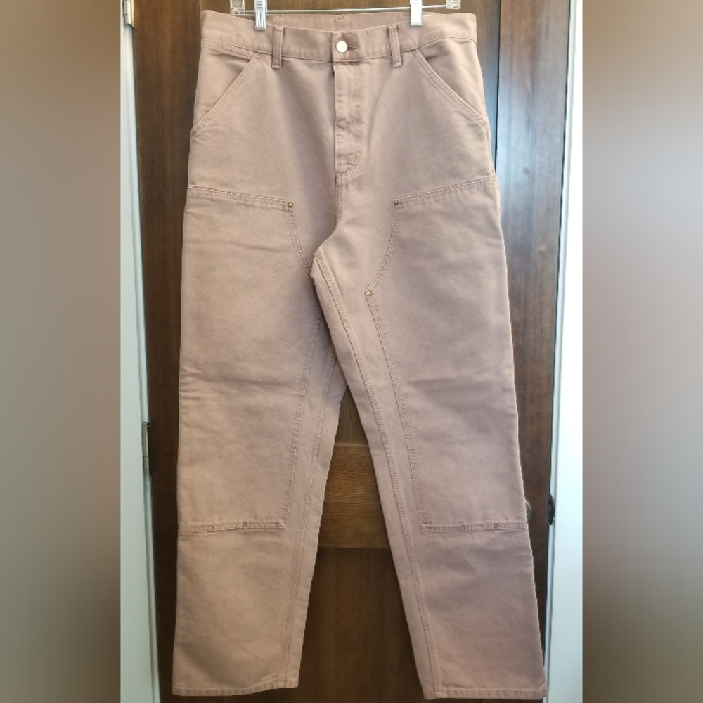 Carhartt WIP Double Knee Work Pants Dark Plum